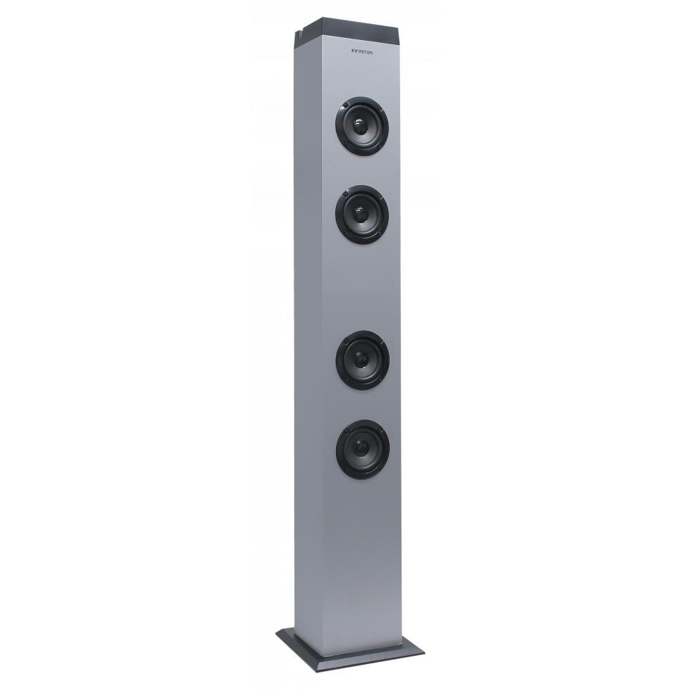 Altavoz Torre Karaoke INFINITON ST-K20 - Dark Grey, 20W, Bluetooth, USB,  SD, Radio FM